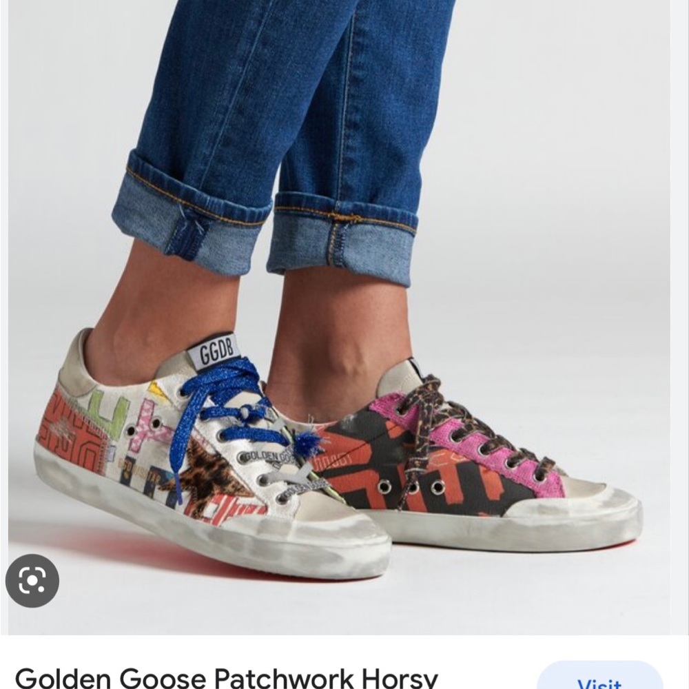 Golden Goose Superstar Patchwork Horsy- Rare! Size 38
